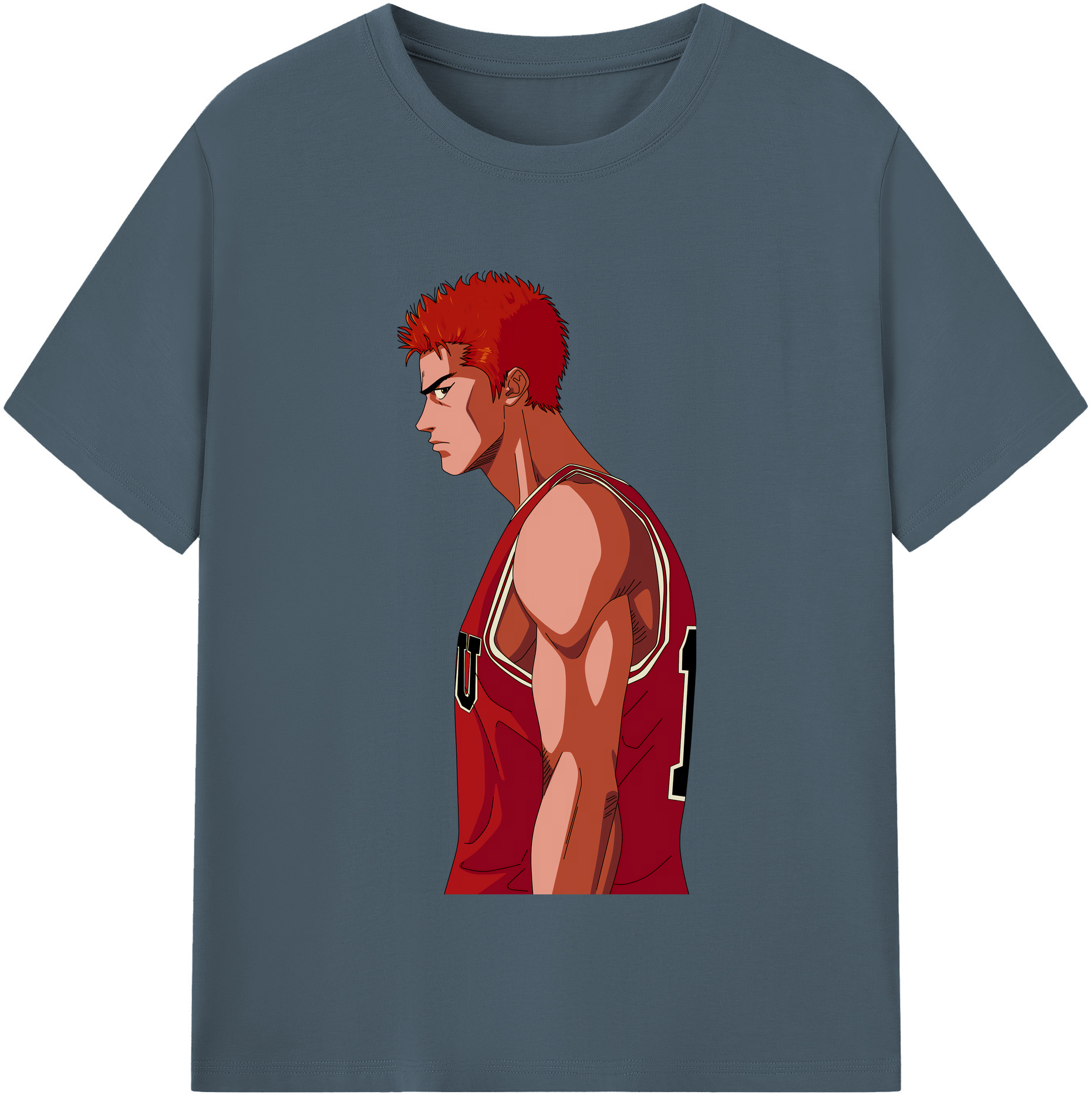 SLAM DUNK／スラムダンク 綿100％半袖Tシャツ（フロントプリント）